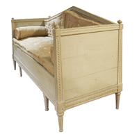 A Painted Pine Settee 74.5" W x 29" D x 44" H — Sweden, 20th Century