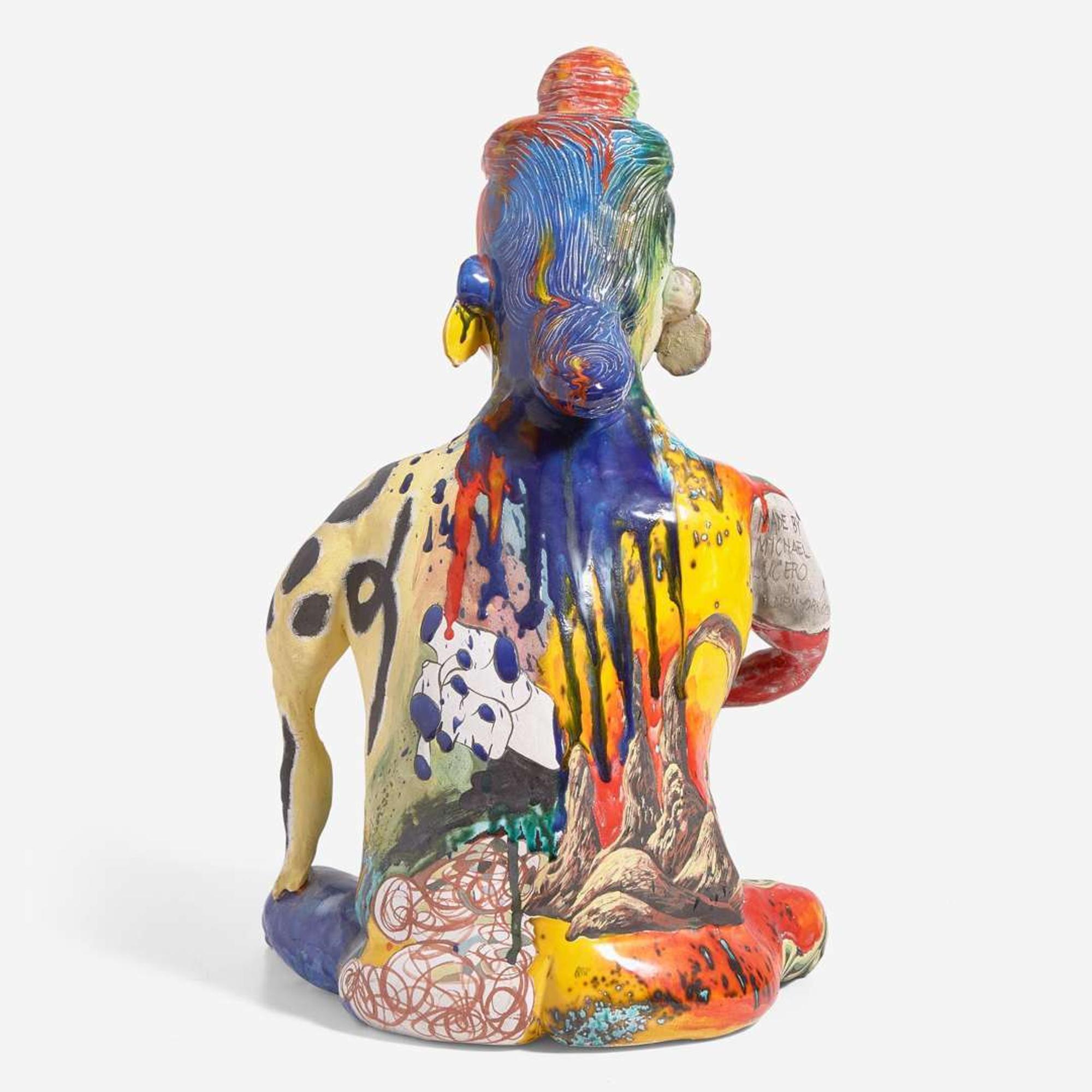 Michael Lucero (American, b. 1953) "Seated Lady (Pre Columbus)", New York, New York, USA, 1991