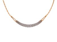 BICOLOR GOLD AND DIAMOND NECKLACE