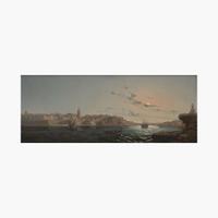 Luigi Maria Galea (Maltese, 1847–1917) View of Marsamxett Harbour, Valletta, Malta