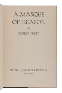 [FROST, Robert (1874-1963)]. A group of 7 works by or about Frost, comprising:
