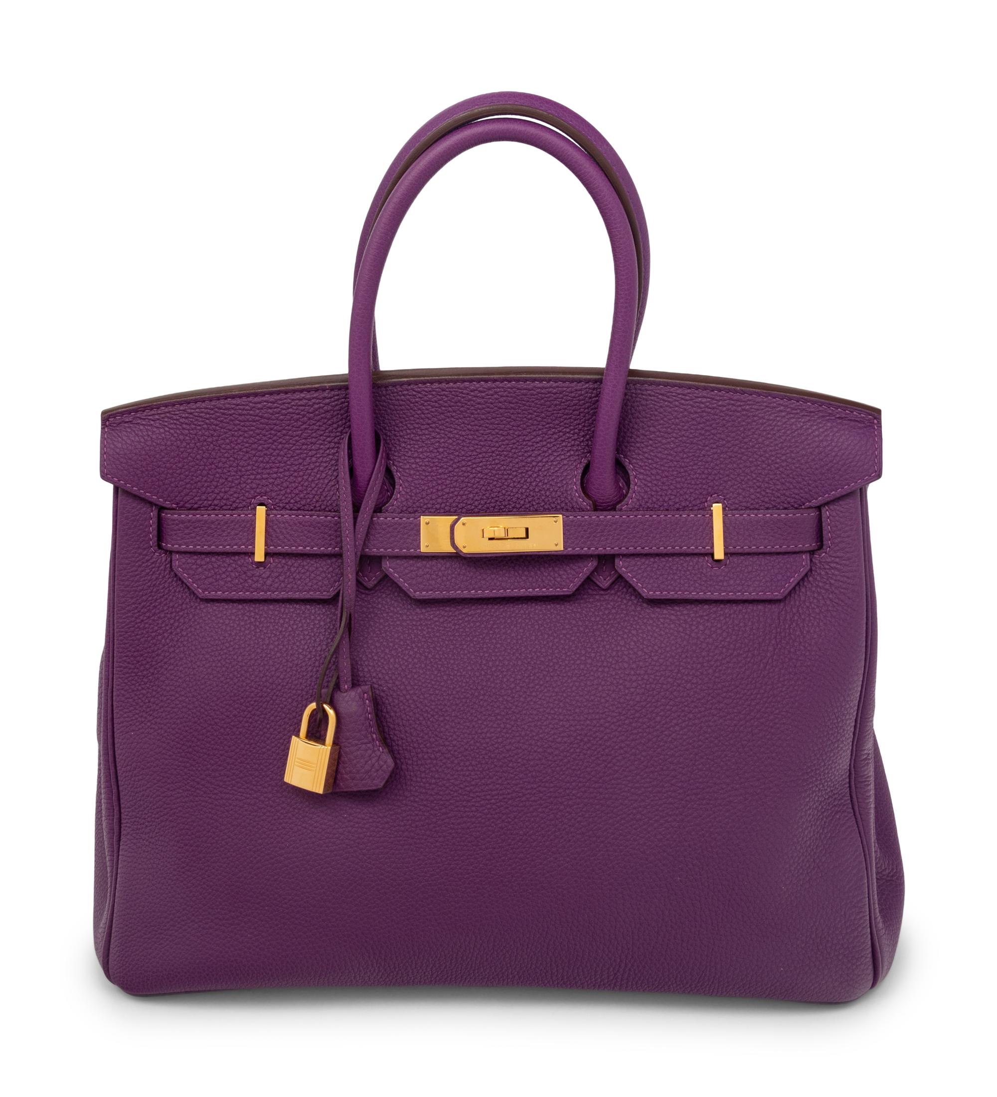 Hermès Birkin 35 in Anemone Clemence Leather
