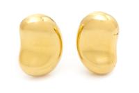 A Pair of 18 Karat Yellow Gold "Bean" Earclips, Elsa Peretti for Tiffany & Co., 11.00 dwts.