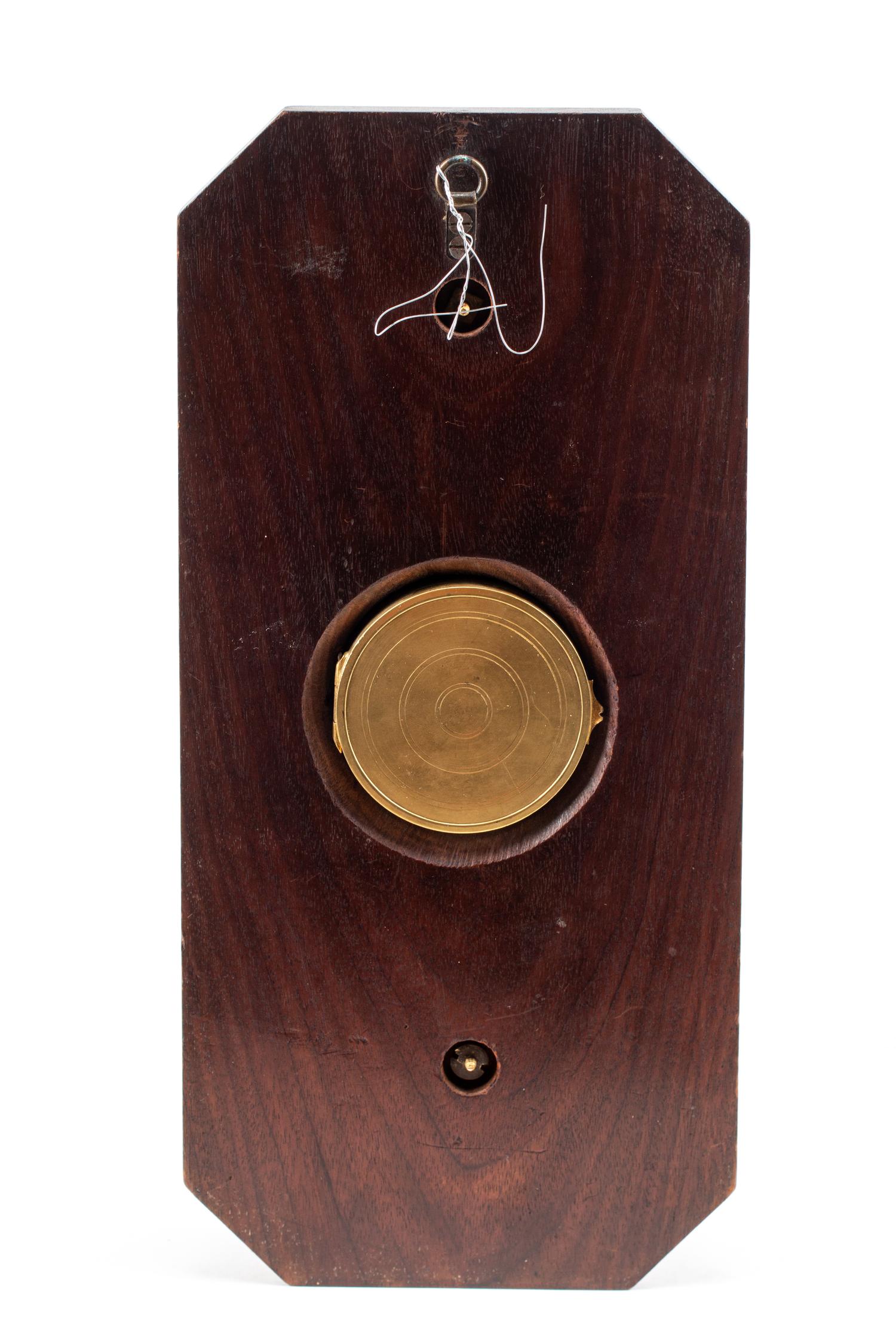 A French Gilt Bronze and Walnut Barometer