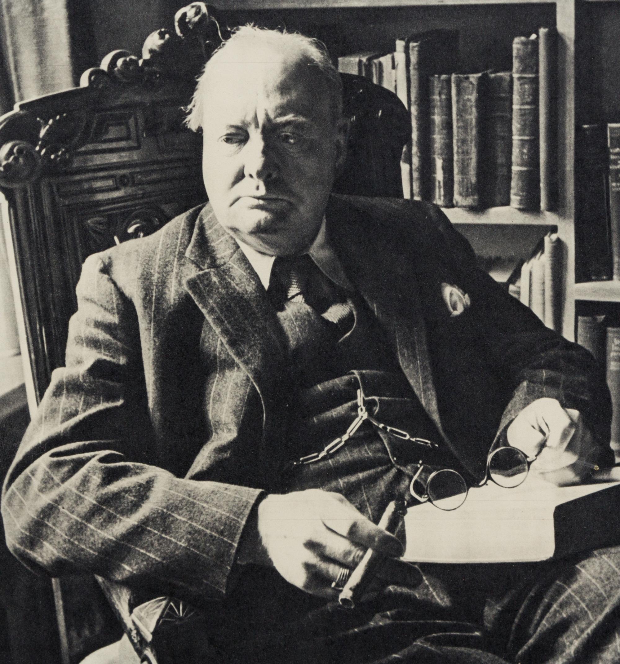 CHURCHILL, Winston, Sir (1874-1965). Autographed note signed ("Winston Churchill"), n.p., 1 March 1950.