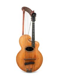 A Gibson Harp Guitar