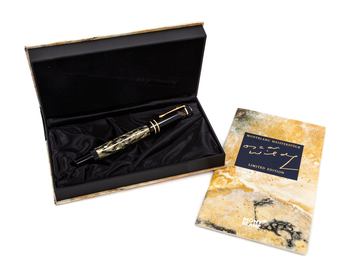 A Montblanc Meisterstuck Oscar Wilde Limited Edition Fountain Pen
