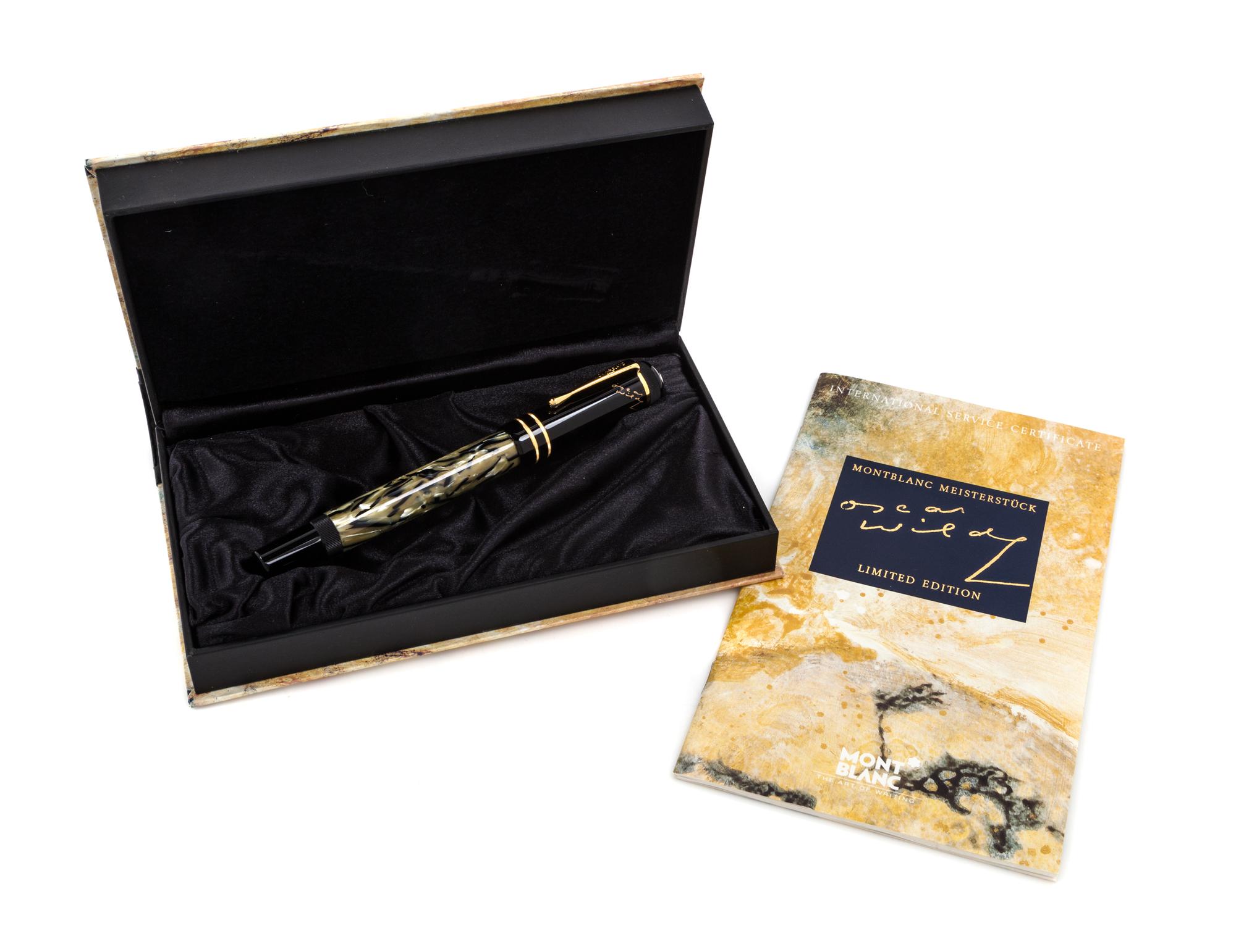 A Montblanc Meisterstuck Oscar Wilde Limited Edition Fountain Pen
