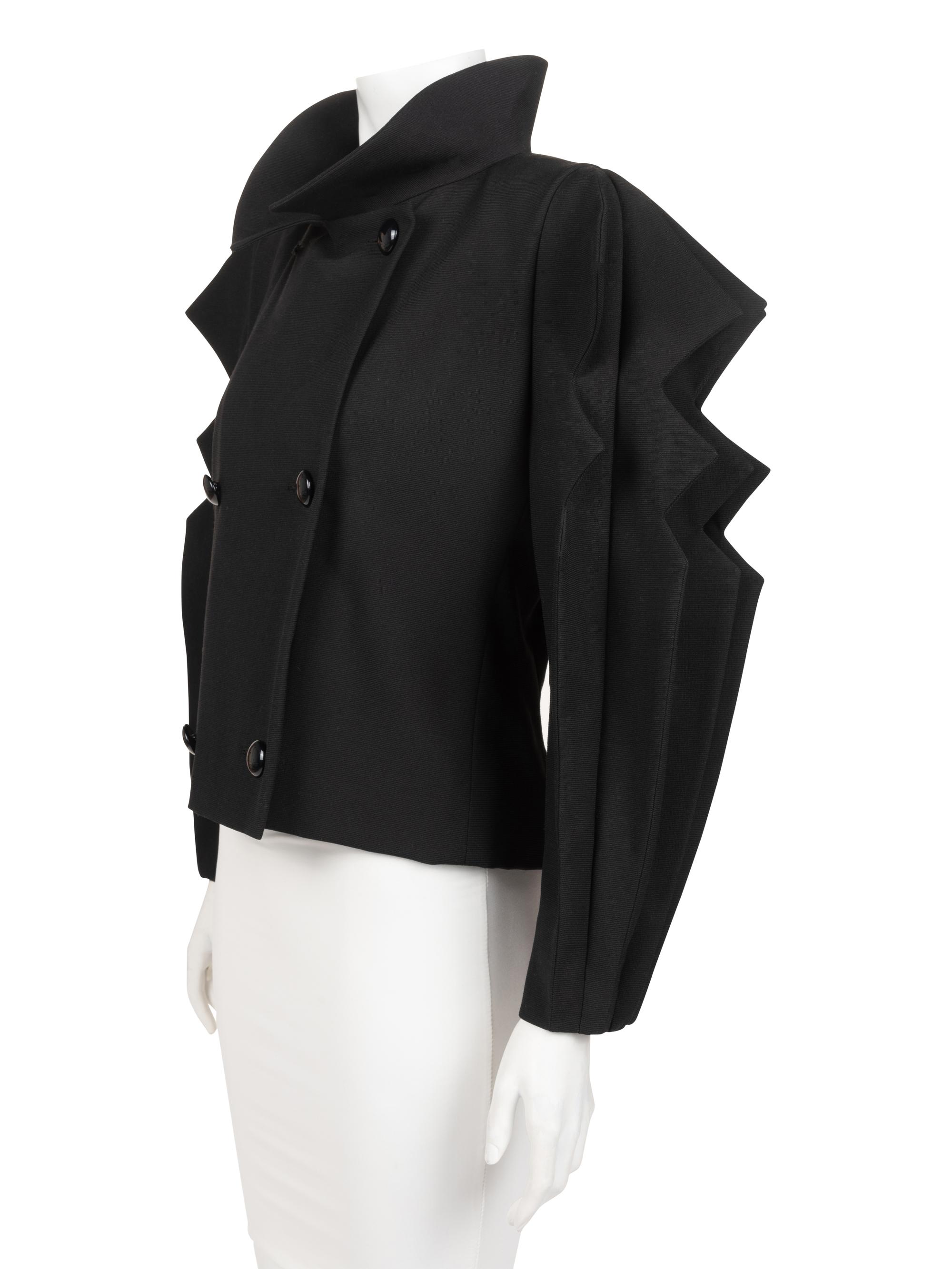Pierre Cardin Haute Couture Jagged Sleeve Jacket, c. 1984
