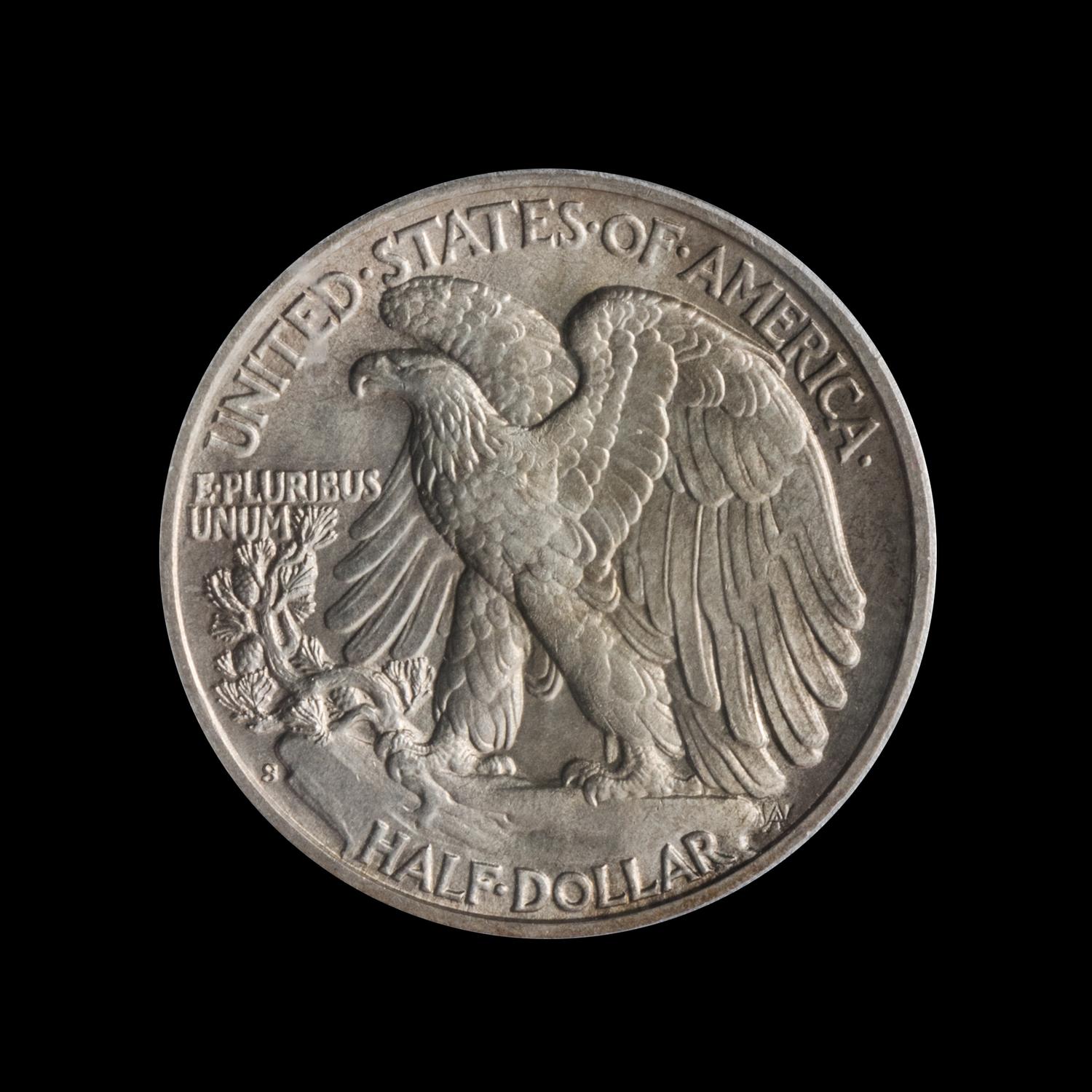 A United States 1943-S Walking Liberty 50c Coin