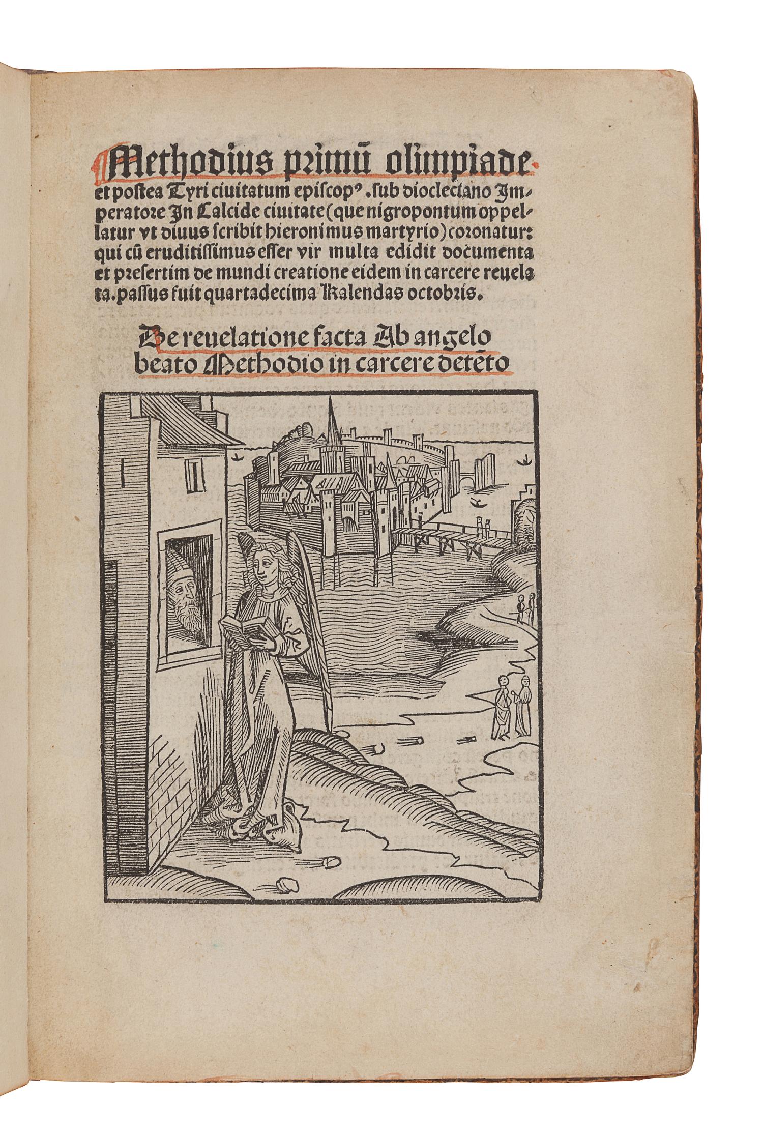 METHODIUS, Saint, Archbishop of Tyre (827-869). [Revelationes]. Revelationes divinae a sanctis angelis factae de principio mundi. Edited by Sebastian Brant. Basel: Michael Furter, 14 February 1500.