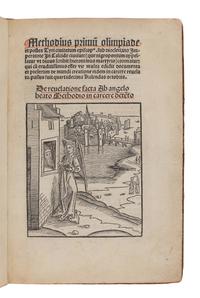 METHODIUS, Saint, Archbishop of Tyre (827-869). [Revelationes]. Revelationes divinae a sanctis angelis factae de principio mundi. Edited by Sebastian Brant. Basel: Michael Furter, 14 February 1500.