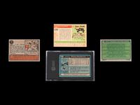 A Group of Four Hall of Fame Rookie Baseball Cards (Including Harmon Killebrew and Lou Brock),