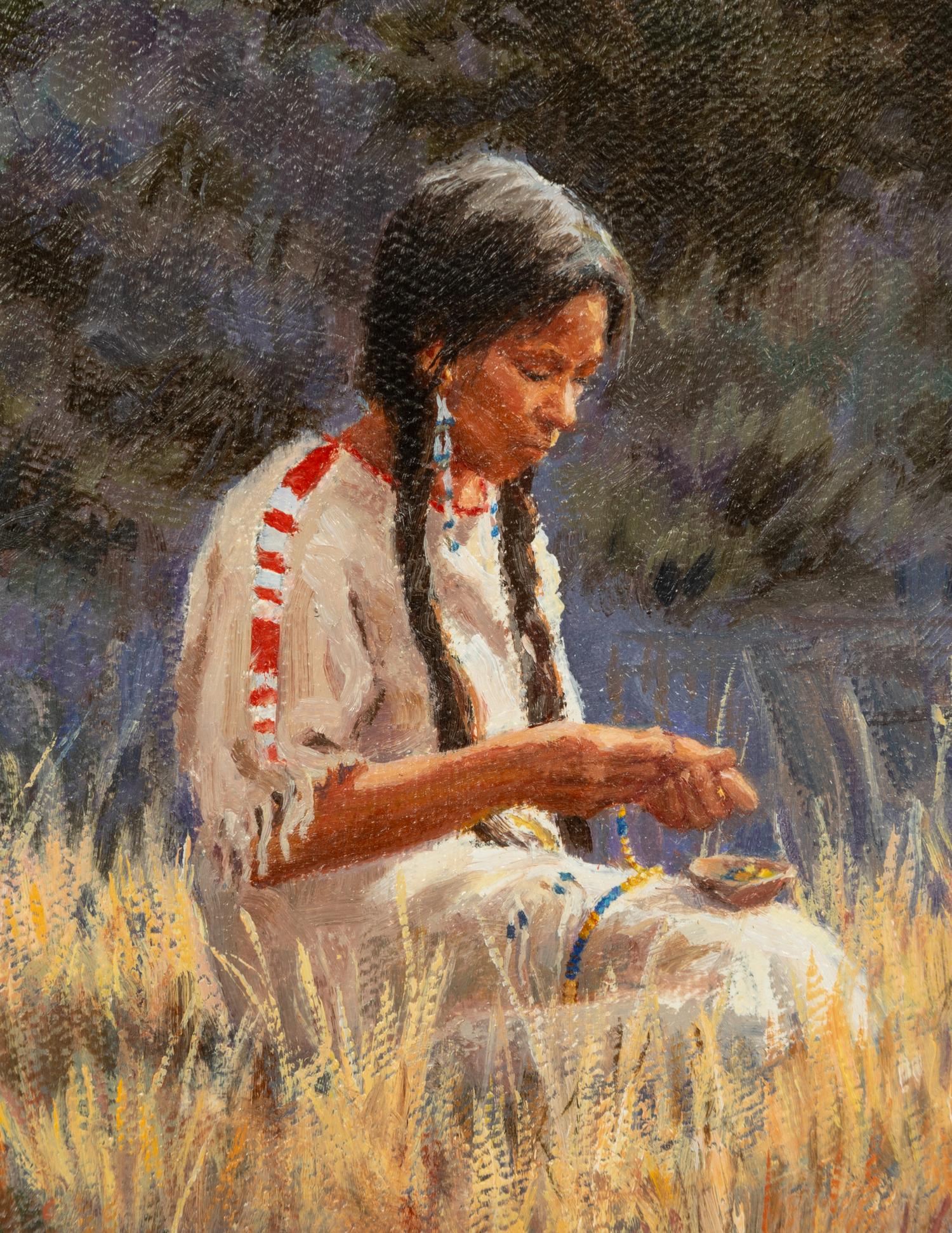 Stringing Beads , 1994