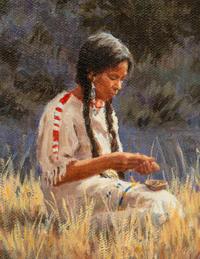 Stringing Beads , 1994