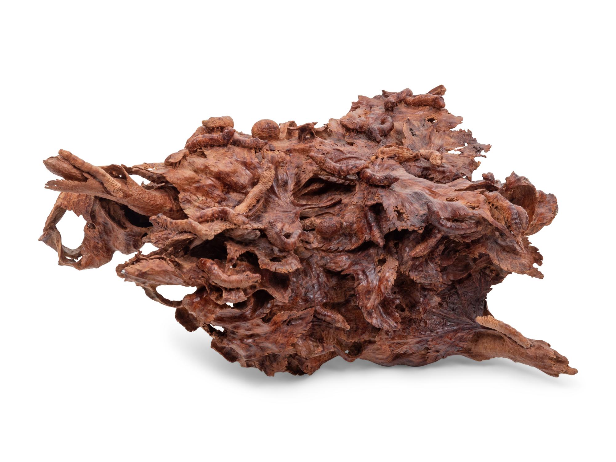 A Large Japanese Wood Okimono