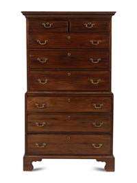 A George III Mahogany Chest-on-Chest