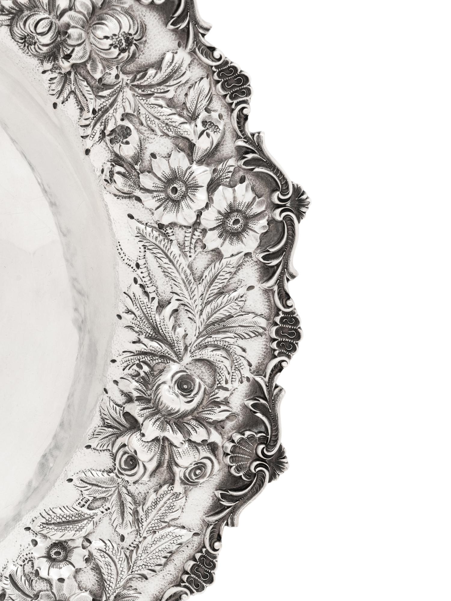 An S. Kirk and Son Silver Repousse Serving Bowl