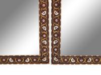 A Pair of Middle Eastern Mother-of-Pearl and Marquetry Mirrors