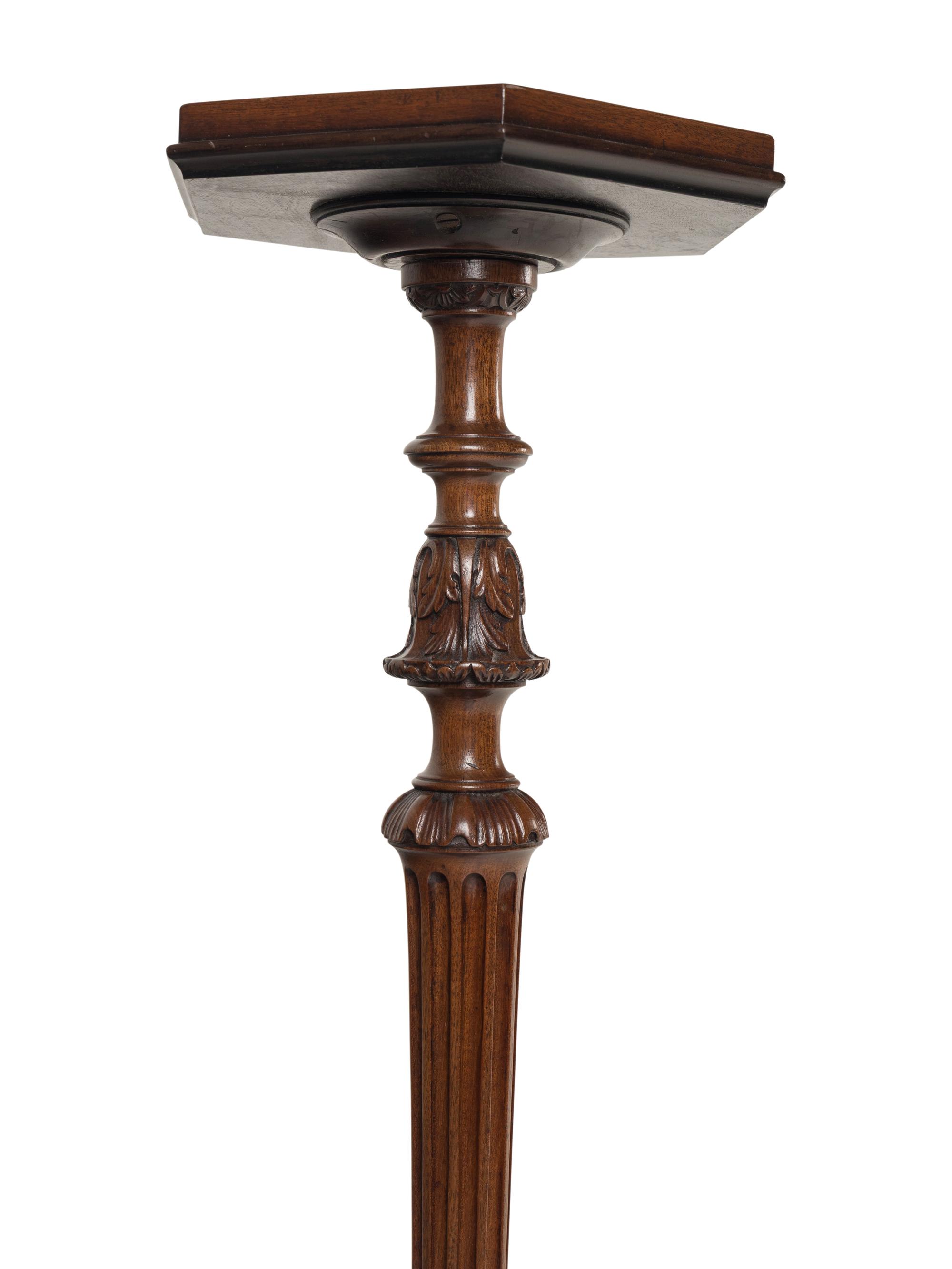 A George III Mahogany Candle Stand