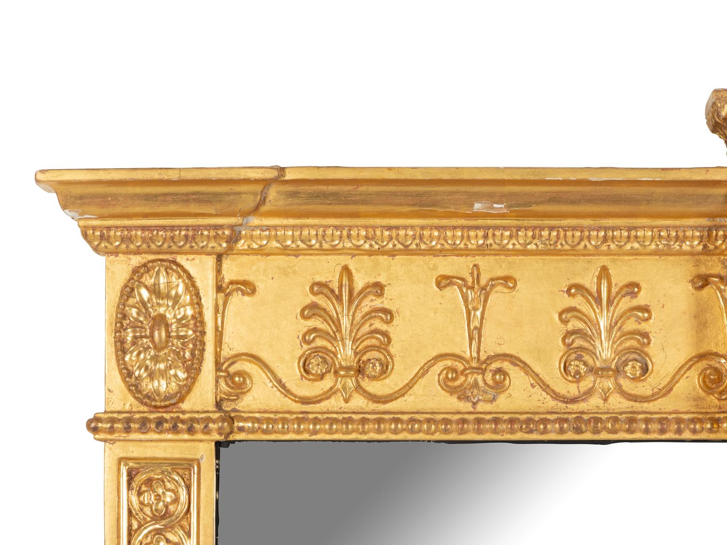 An Adam Style Giltwood Mirror