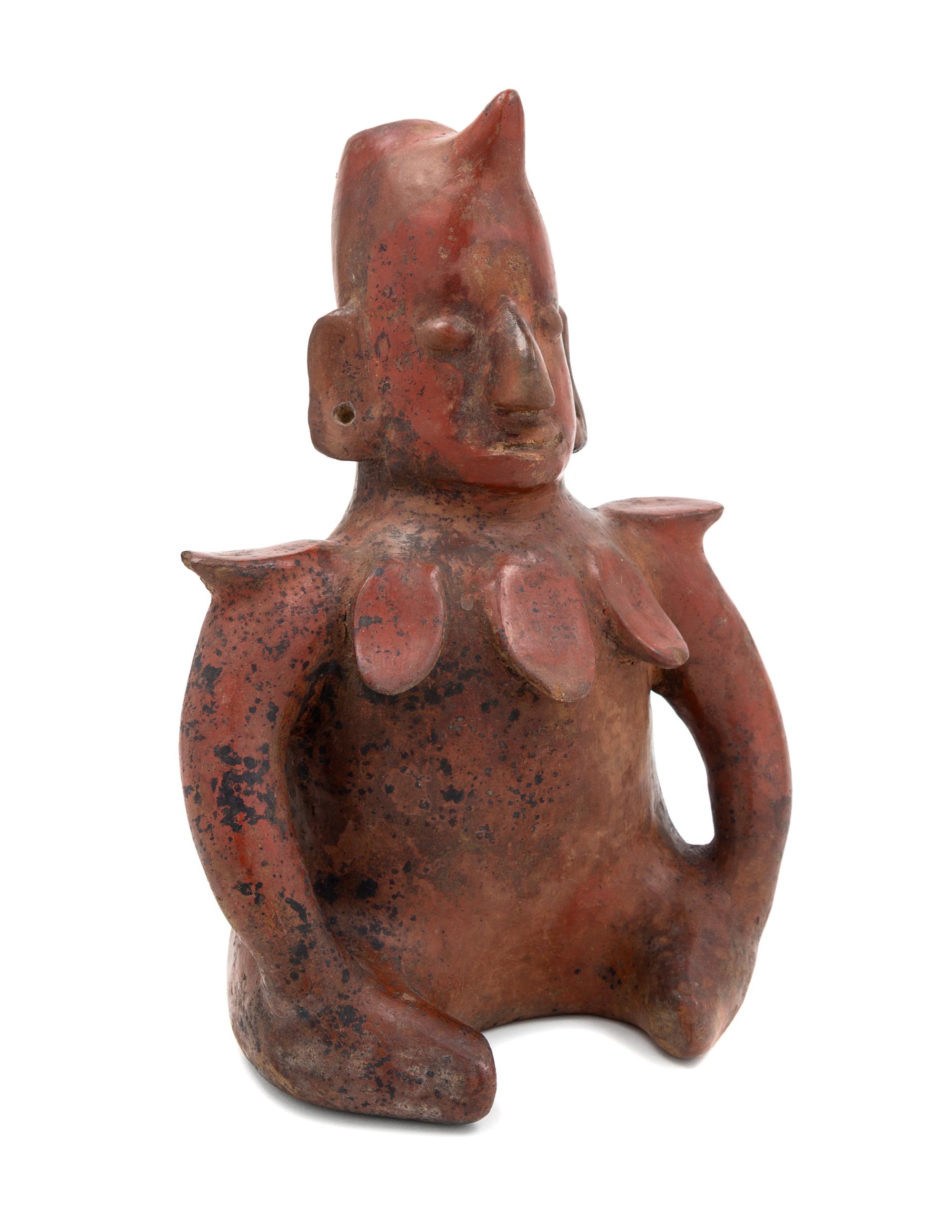 A Colima Pottery Figural Vessel