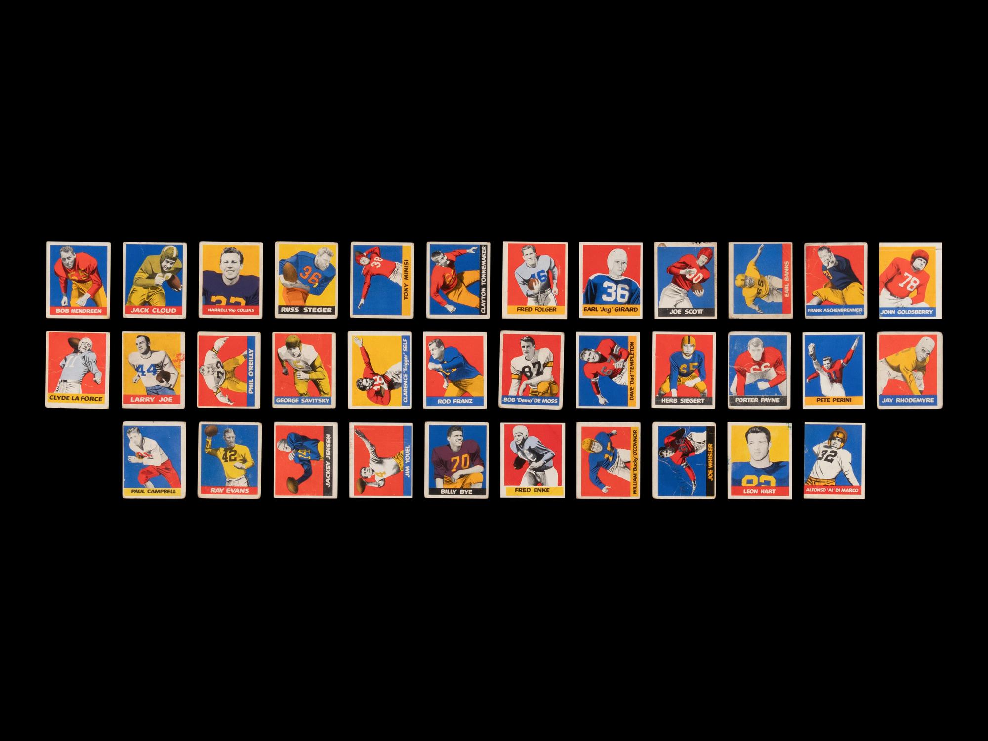 A Near Set of 1948 Leaf Football Cards (97/98)
