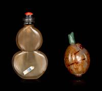 Two Chinese Agate Snuff Bottle