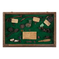 [Chicago Fire]. A group of artifacts salvaged from the wreckage of the Great Chicago Fire, comprising: