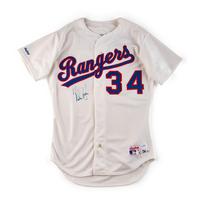 A Nolan Ryan Signed Autograph Texas Rangers Jersey (Beckett Authentication Services)