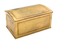 Tiffany Studios, an acid-etched bronze dore cigar box (1100)