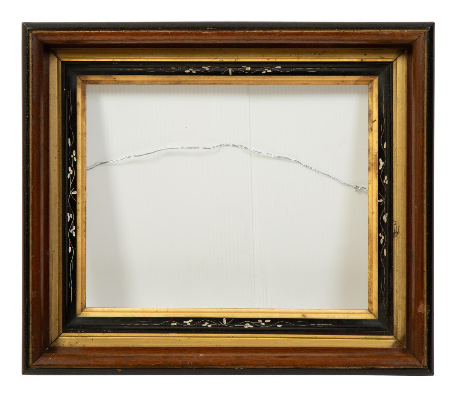 A Collection of Seven Painted and Faux-Tortoise Frames — EARLY 20TH CENTURY