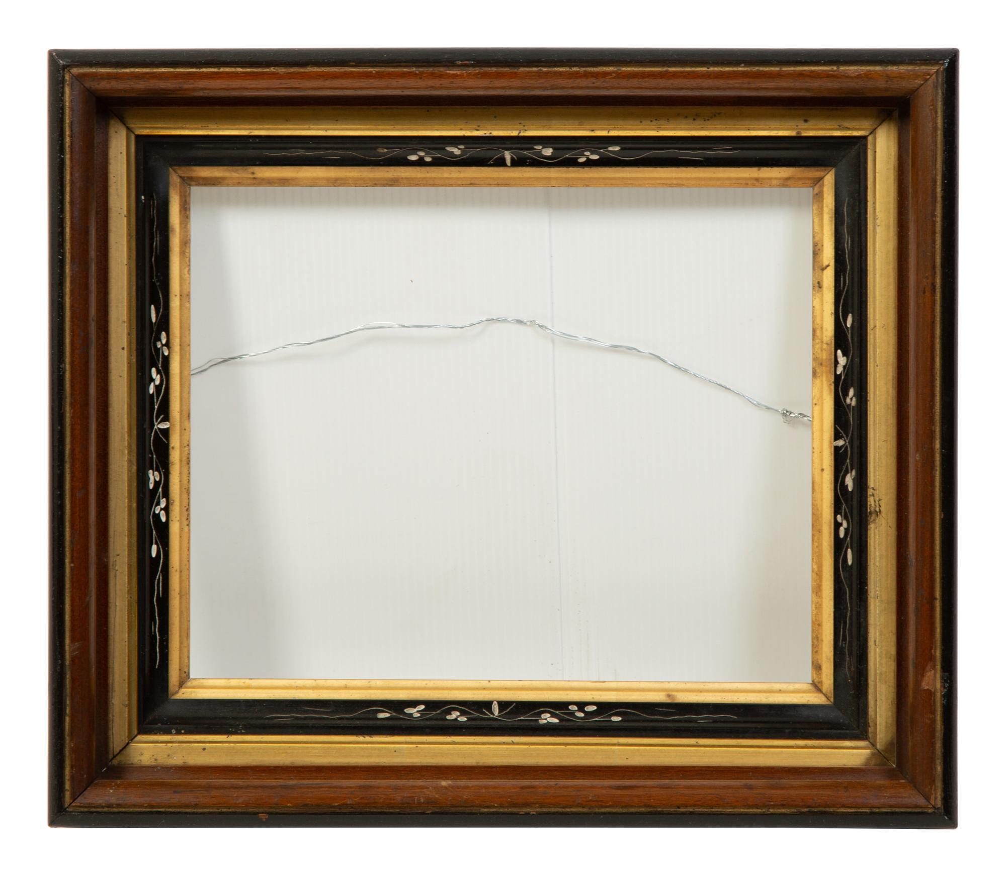 A Collection of Seven Painted and Faux-Tortoise Frames — EARLY 20TH CENTURY