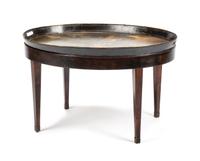 An English Painted Tole Tray Width 30 inches. — 18TH/19TH CENTURY