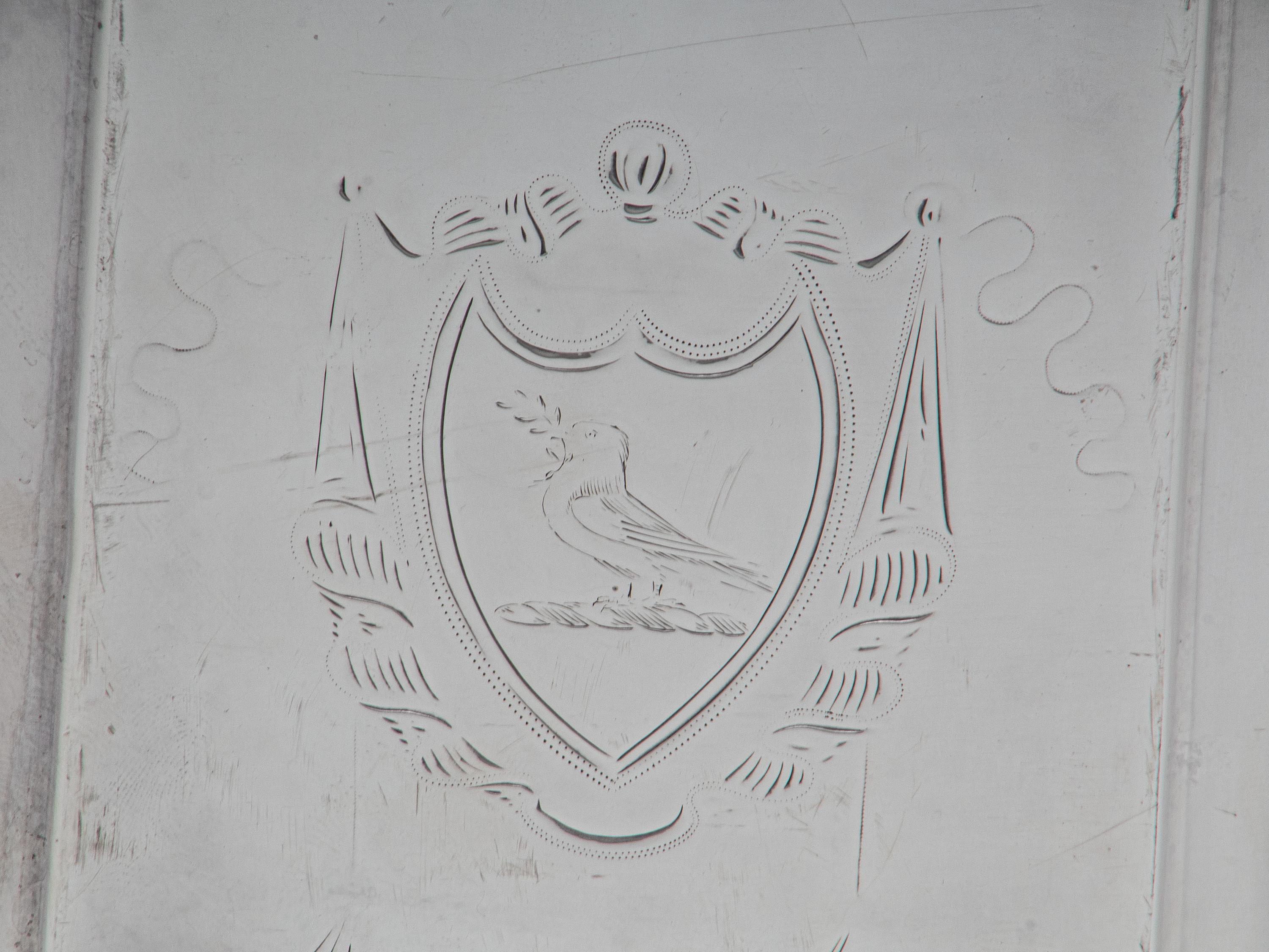 A George III Silver Teapot on Stand