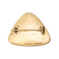 LALIQUE, GLASS BROOCH