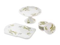 A Gardner Porcelain Fruit and Cheese Service