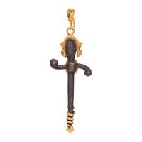 DIAMOND AND MULTIGEM SWORD PENDANT