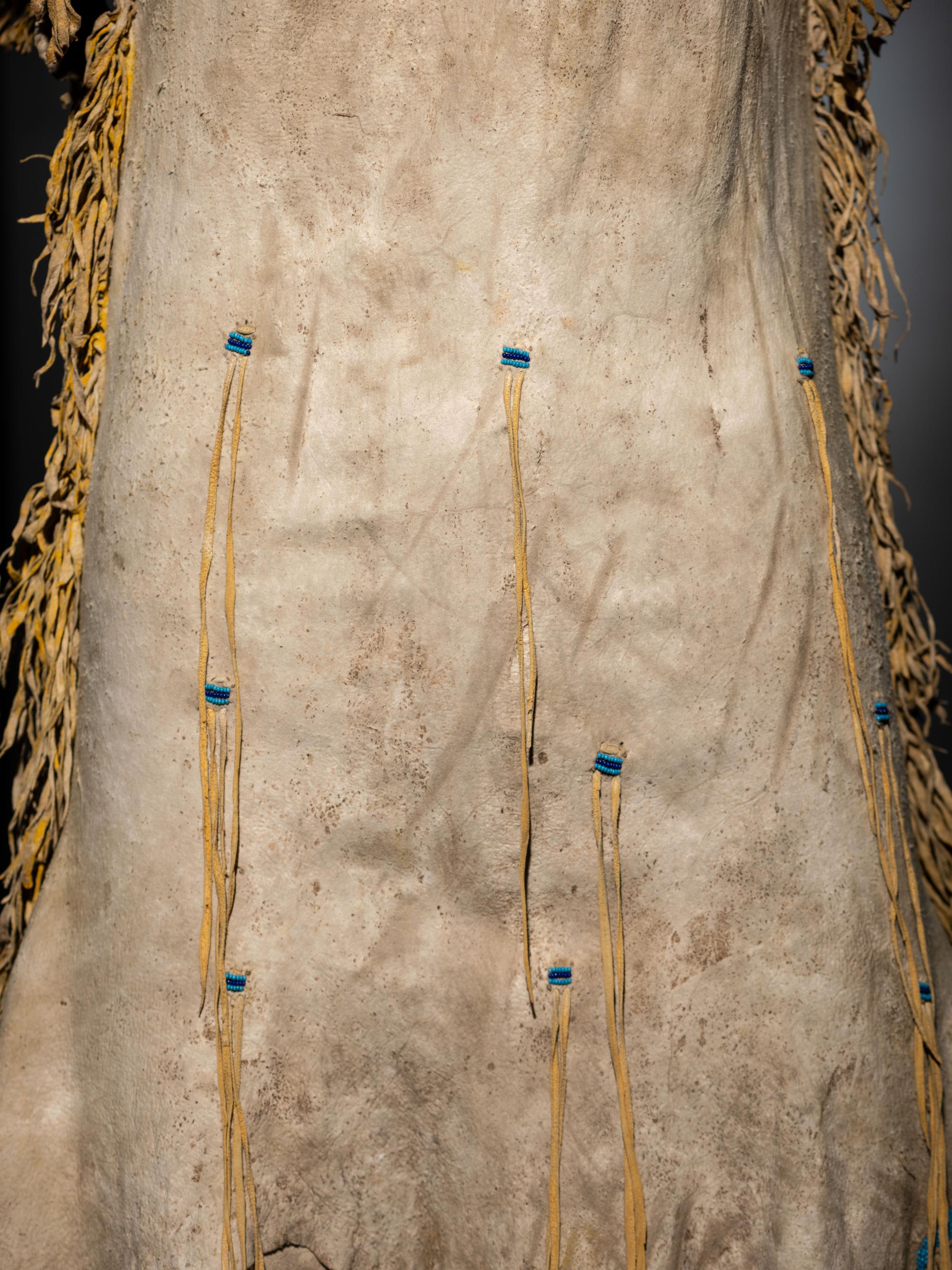 Kiowa Beaded Hide Dress