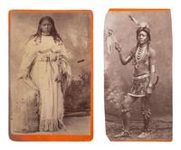 [NATIVE AMERICANS]. 4 photographs of Native Americans, incl. Shoshone and Sioux subjects.
