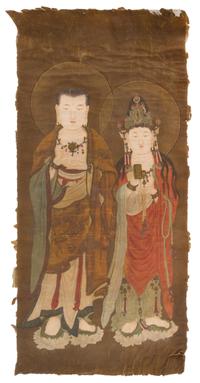 An Ink and Color Painting on Silk — MING DYNASTY