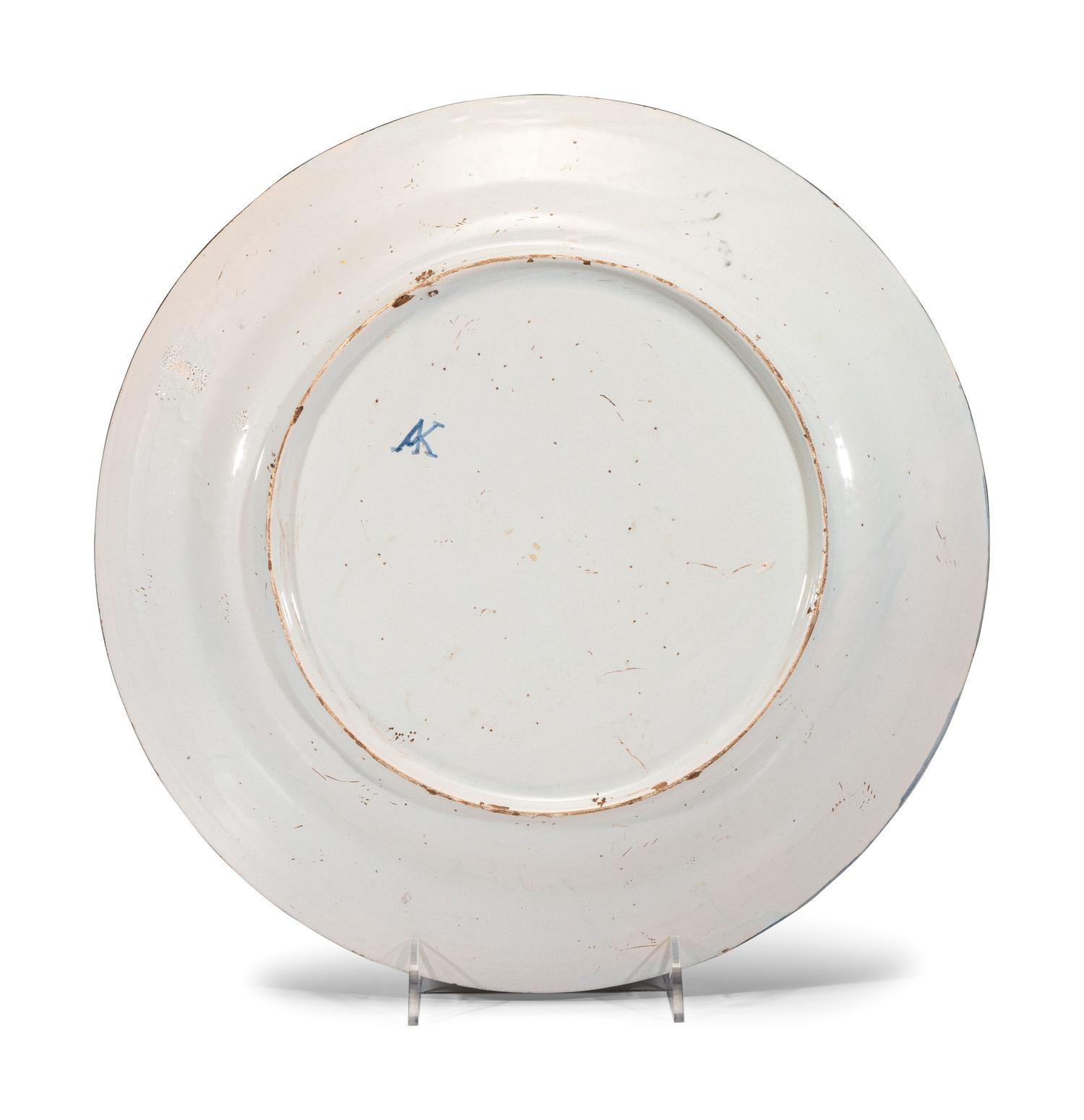 An Unusually Large Delft Polychrome Charger