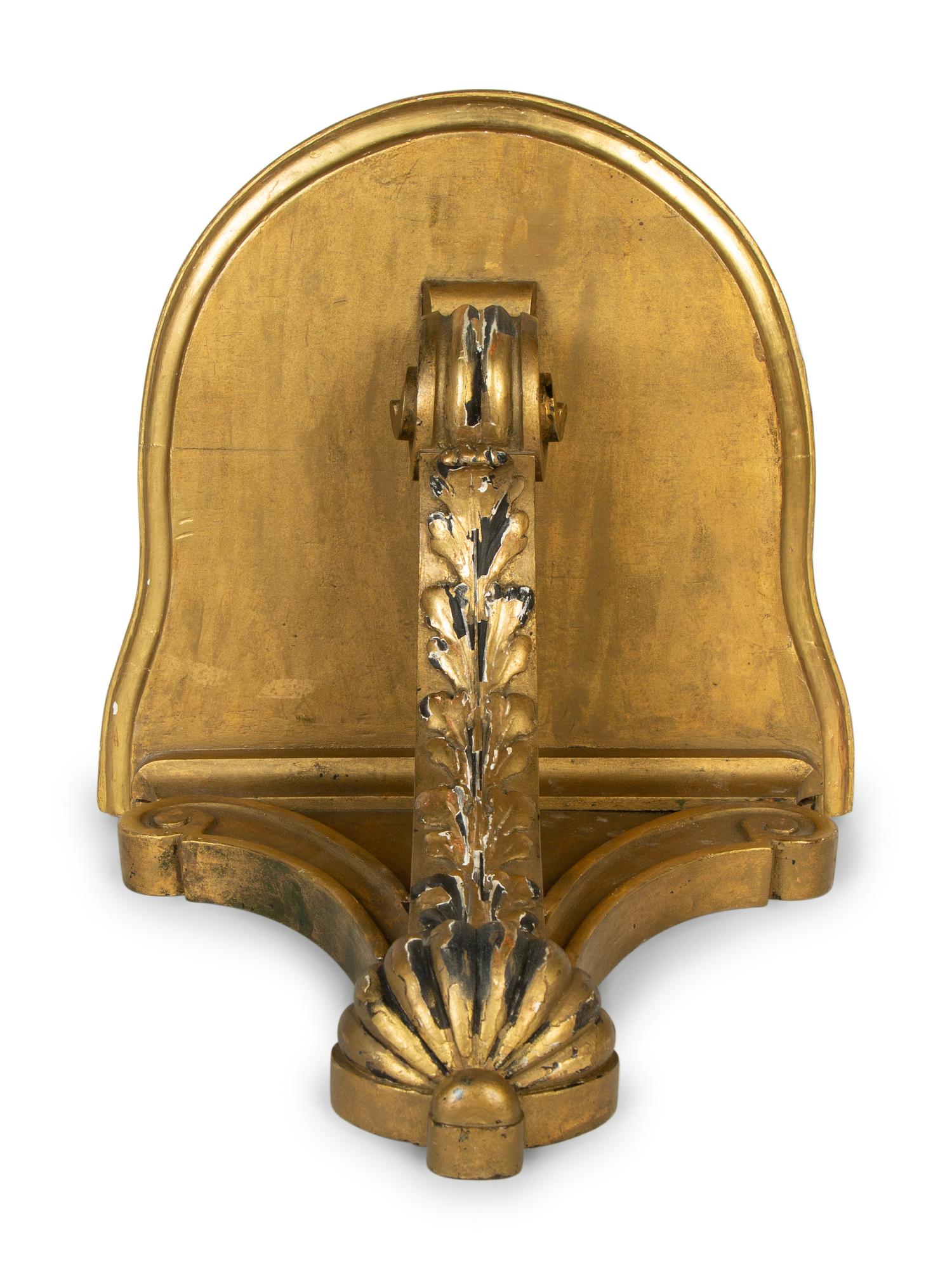 An English Carved Giltwood Wall Bracket