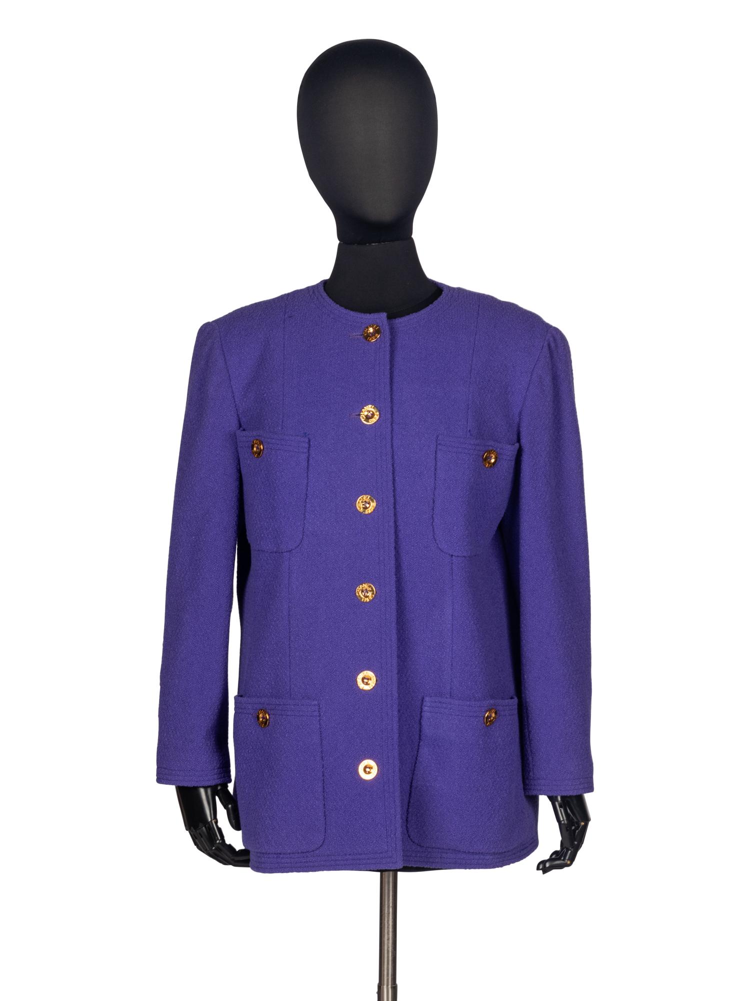 Chanel Violet Tweed Jacket, 1991