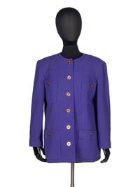 Chanel Violet Tweed Jacket, 1991