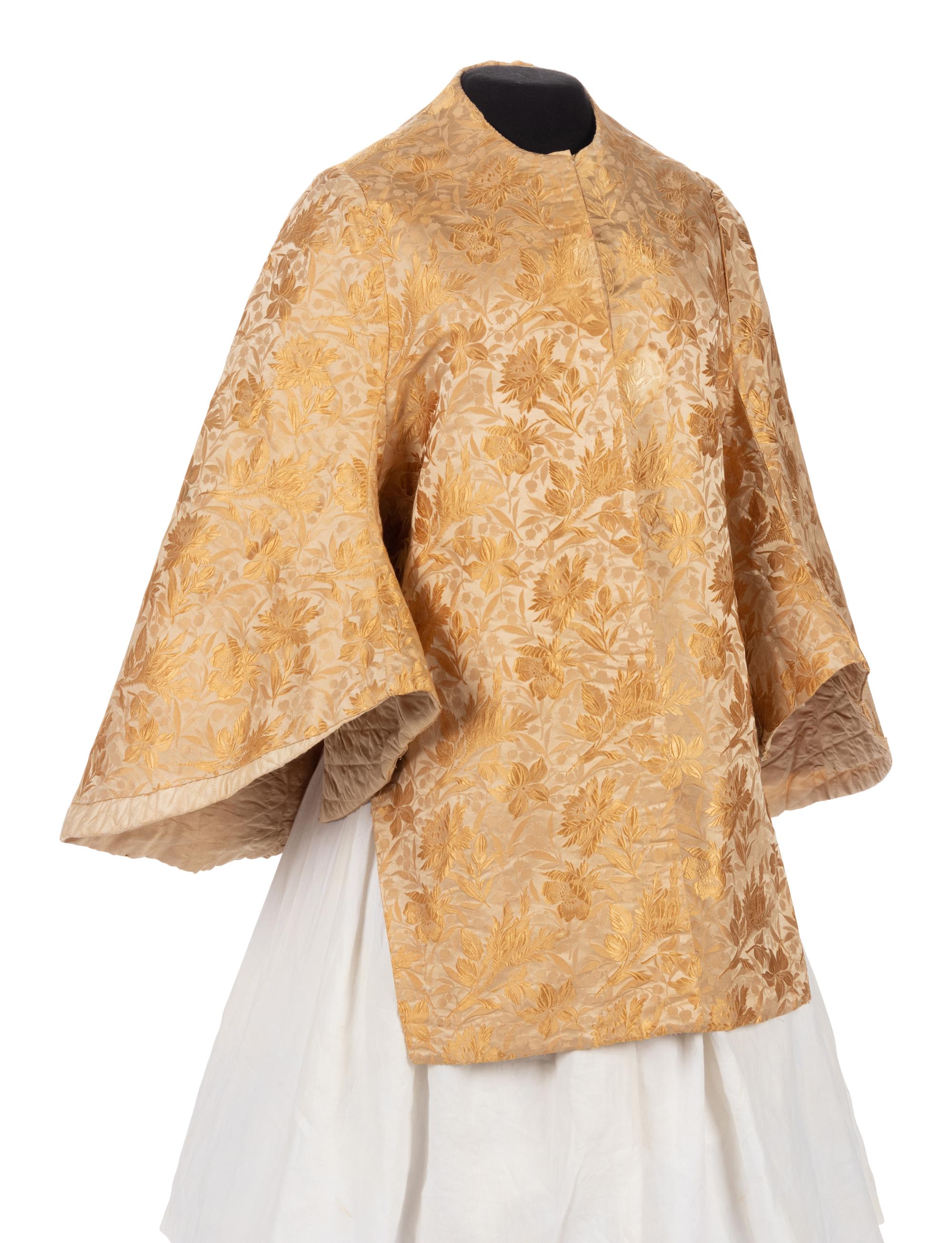 Two Silk Bodices and a Matching Cape, 1870-90s
