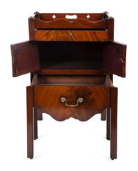 A George III Style Figured Mahogany Bedside Commode — 19TH/20TH CENTURY