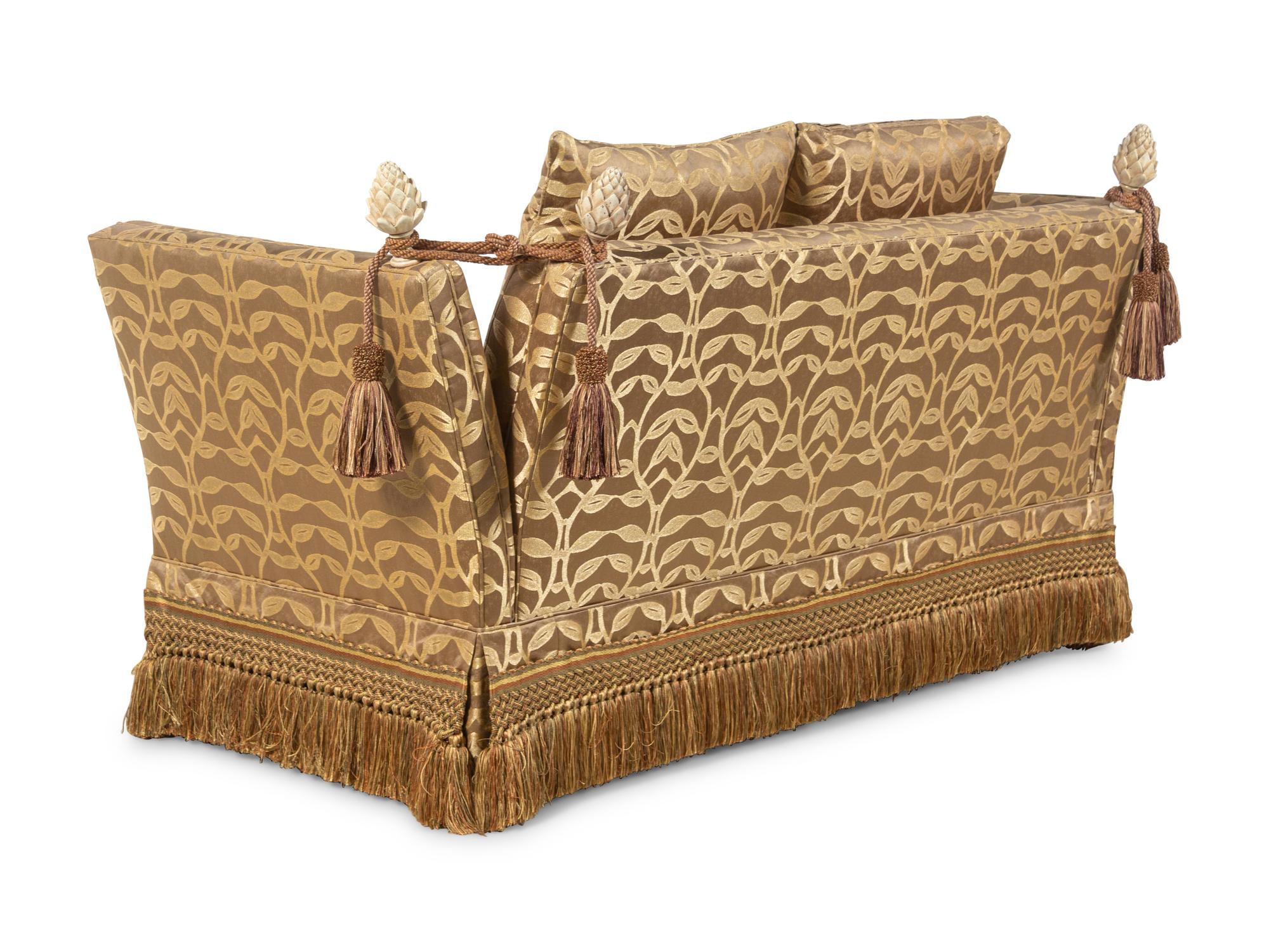 A Pair of Upholstered Knole Sofas