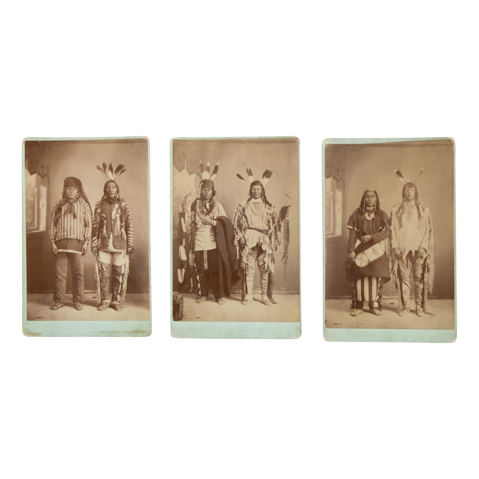 Huntington, Taylor's Gallery — Portraits, Including Son of the Star and Black Fox, Arikara ca 1870