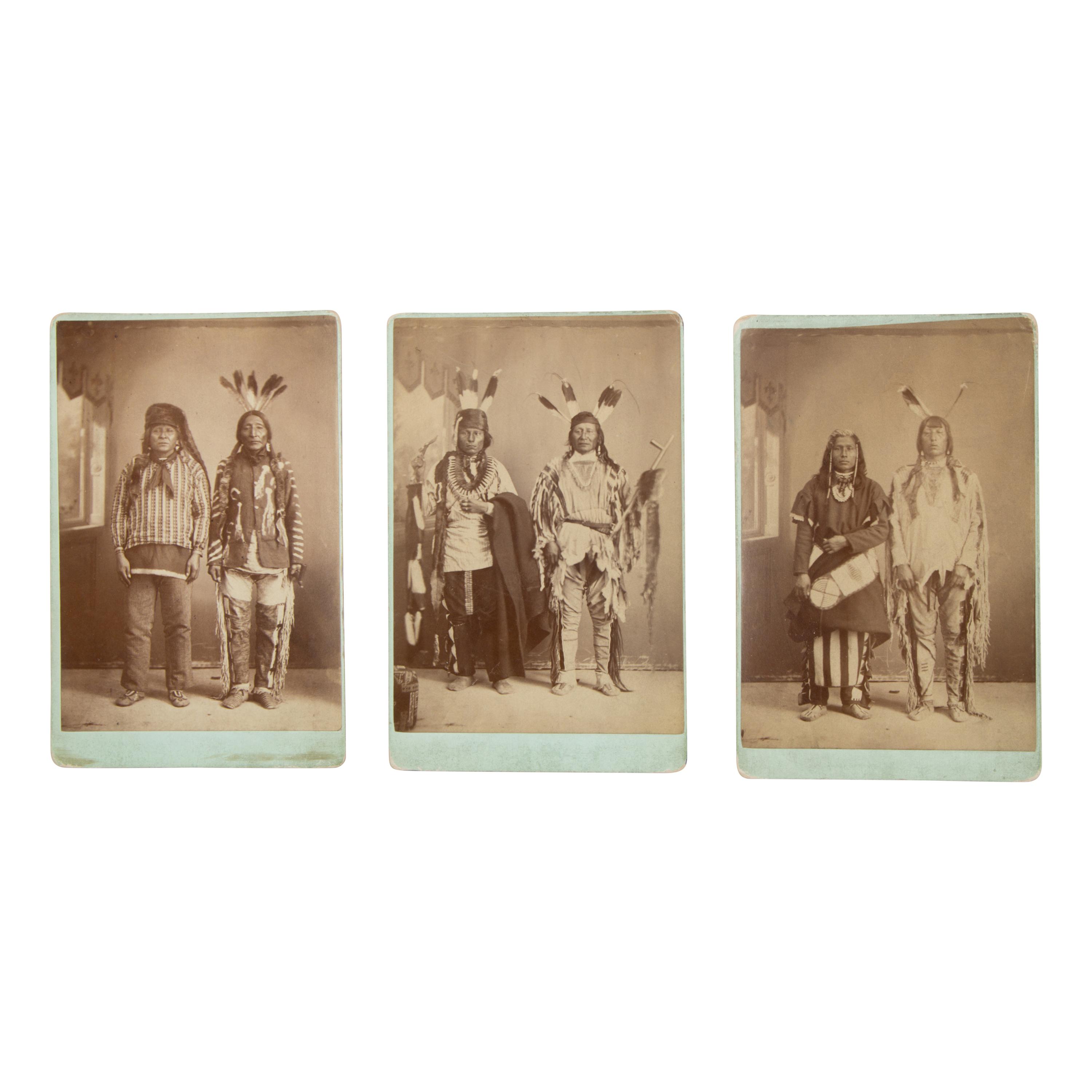 Huntington, Taylor's Gallery — Portraits, Including Son of the Star and Black Fox, Arikara ca 1870